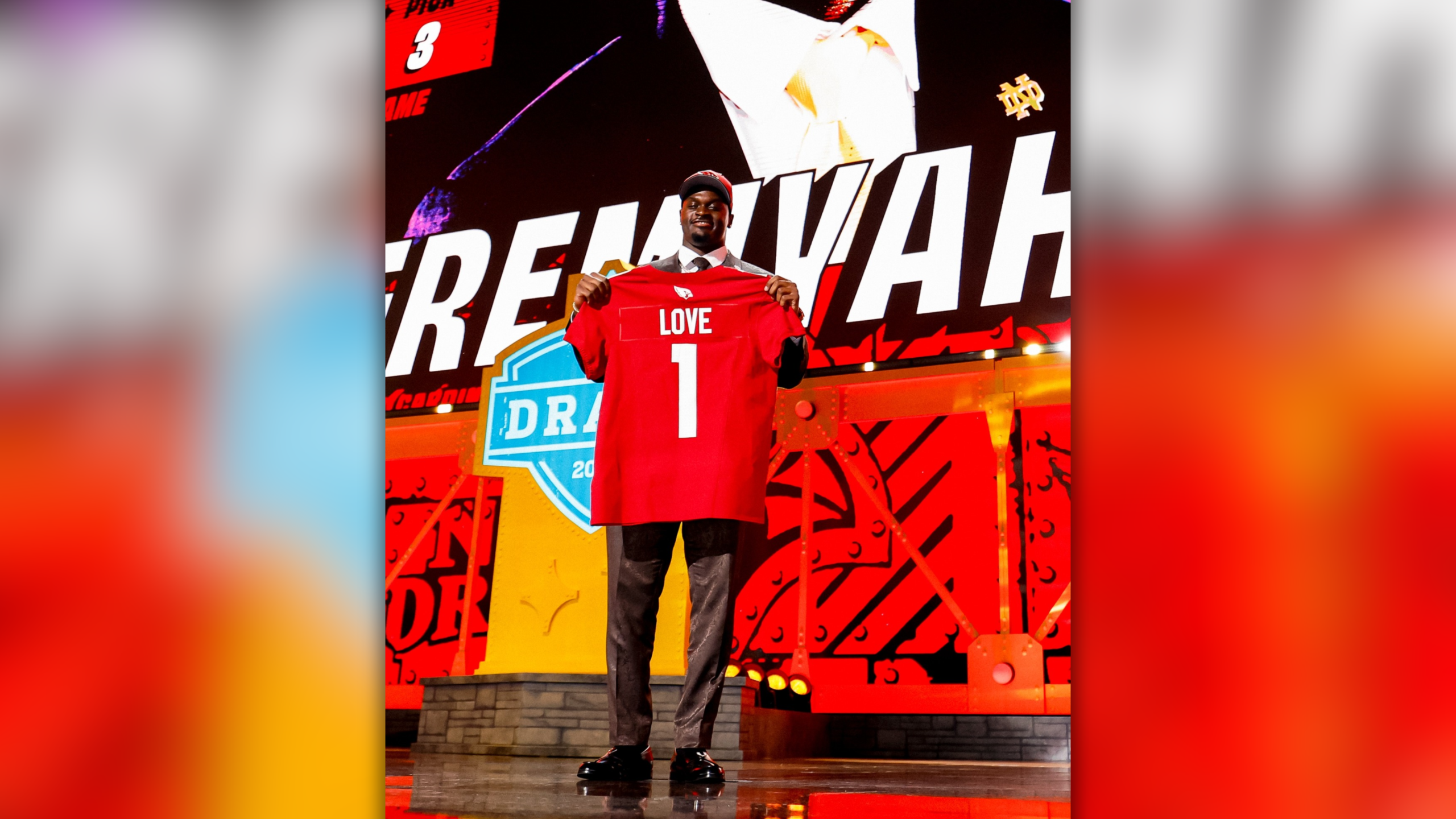 Jeremiyah Love goes No. 3 to the Arizona Cardinals