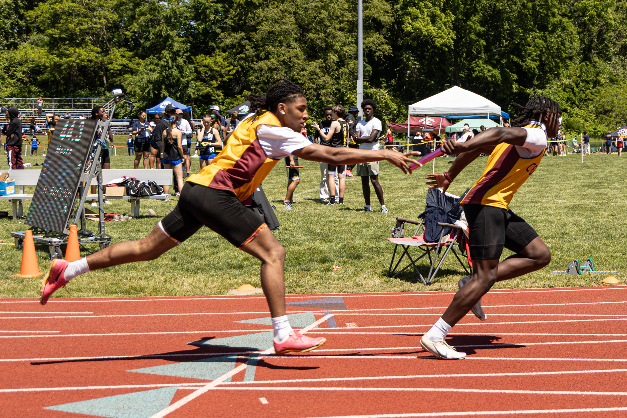 Area teams power through district track to begin road to state