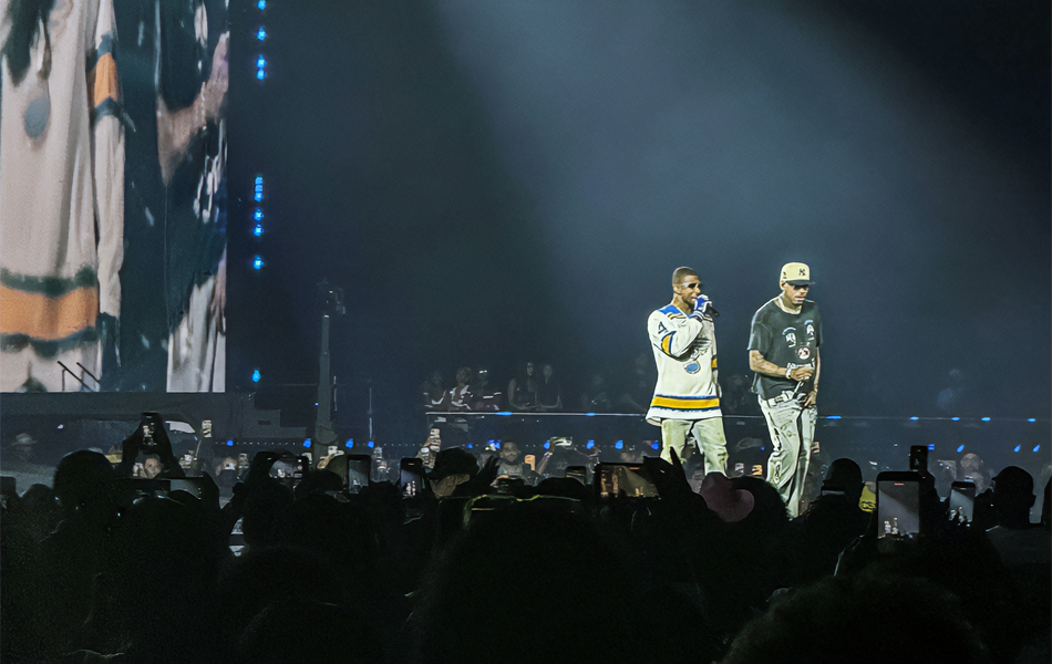 Video: Usher and Chris Brown in STL